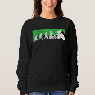 Quad Retro Quad Riding Four Wheeler Atv For Boys M Sweatshirt
