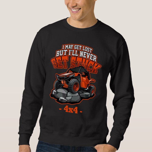 Quad Rider Atv Extreme Sports Offroad Freestyle Bi Sweatshirt (Front)