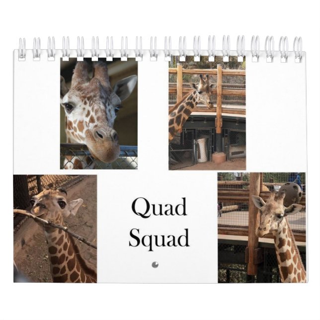 Quad Squad 2022 5.5” x 7” calendar (Cover)