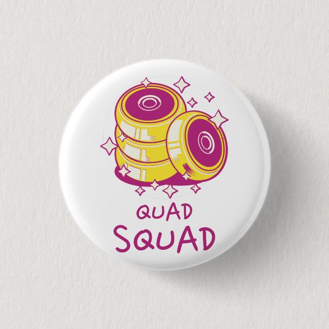 Quad Squad  3 Cm Round Badge (Front)