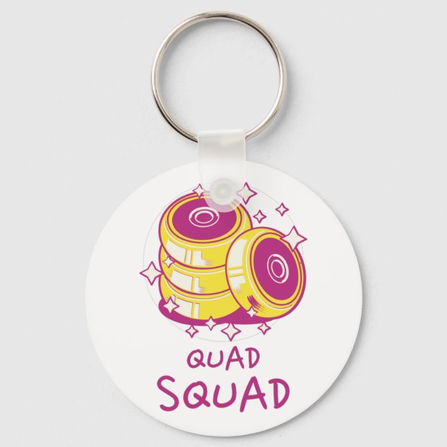 Quad Squad   Key Ring (Front)