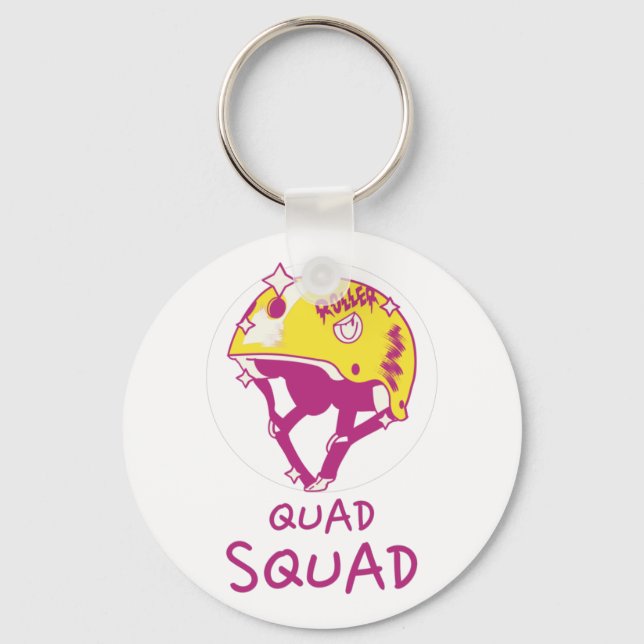 Quad Squad   Key Ring (Front)