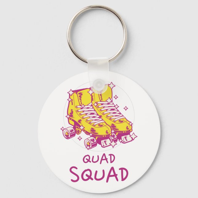Quad Squad   Key Ring (Front)