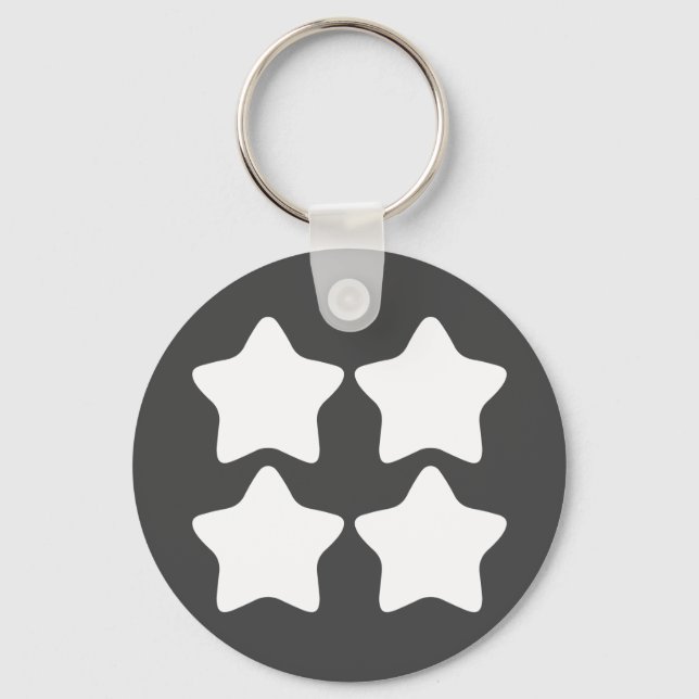 Quad Stars Key Ring (Front)