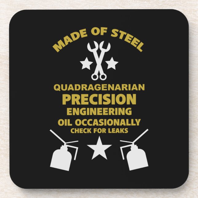 Quadragenarian Birthday Coaster (Front)