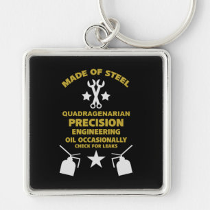 Quadragenarian Birthday Key Ring