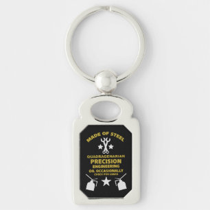 Quadragenarian Birthday Key Ring