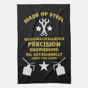 Quadragenarian Birthday Tea Towel