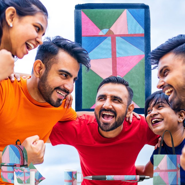 Quadrants  wrapping paper sheet (Get the full “Quadrants” collection at: https://bit.ly/SmartArtZazzle. )