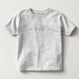 Quadratic Equation Design – q-p-Formel Toddler T-Shirt