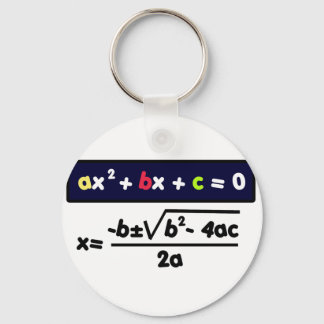 Quadratic equation key ring