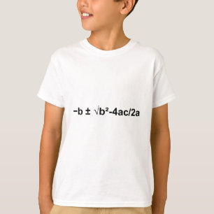 Quadratic Formula Math Mathematical Physics T-Shirt