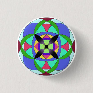 quadratos 3 cm round badge