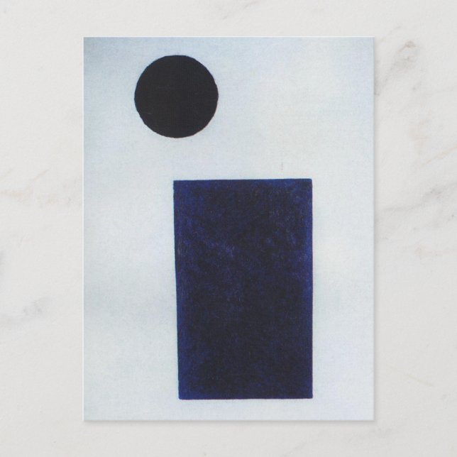 Quadrilateral and the circle by Kazimir Malevich Postcard (Front)