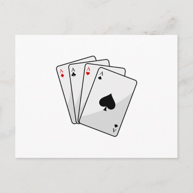 Quadruplets Aces Poker cards at Poker (Front)