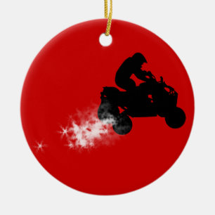 quads ceramic tree decoration