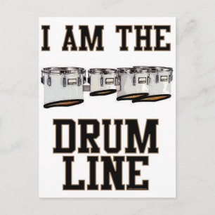 Quads: I Am The Drum Line Postcard