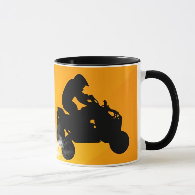 quads. orange sunset. mug (Right)