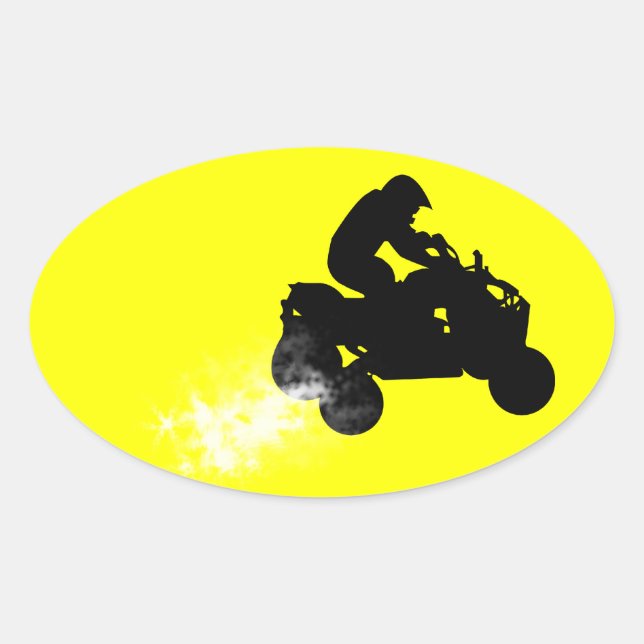 quads. oval sticker (Front)