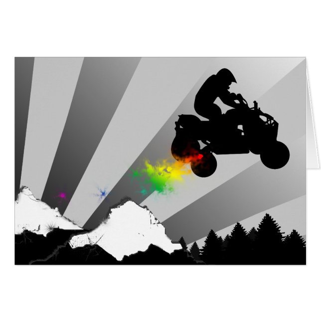 quads. rainbow sunset. (Front Horizontal)