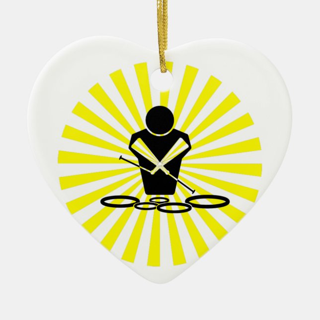 QUADS - SUN BURST - POW BANG - WOW - TENORS! CERAMIC ORNAMENT (Front)