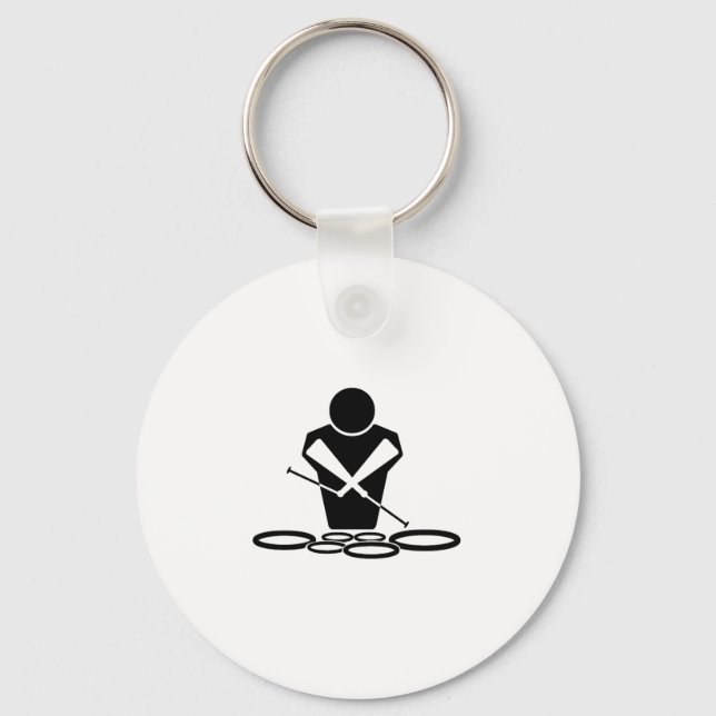 Quads - Tenor Drums - Squints Key Ring (Front)