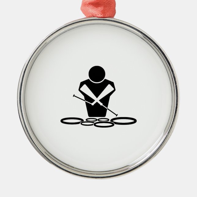 Quads - Tenor Drums - Squints Metal Ornament (Front)