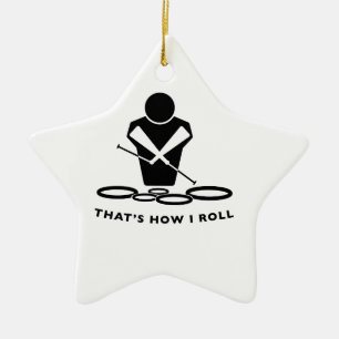 QUADS - TENORS - THAT'S HOW I ROLL CERAMIC TREE DECORATION