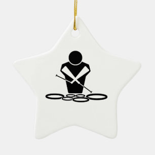 QUADS - TWO SPOCK DRUMS CERAMIC ORNAMENT