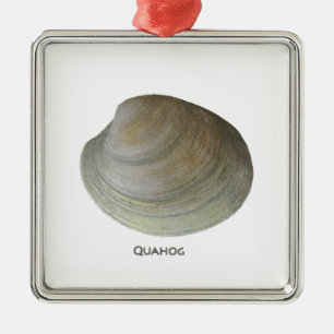 Quahog Clam Metal Tree Decoration
