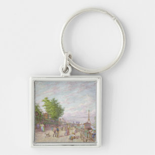 Quai du Point du Jour, Boulogne Billancourt, 1897 Key Ring
