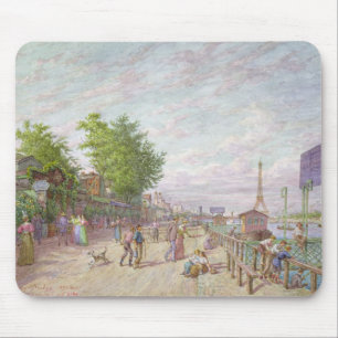 Quai du Point du Jour, Boulogne Billancourt, 1897 Mouse Pad