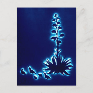 Quail and Agave Postcard