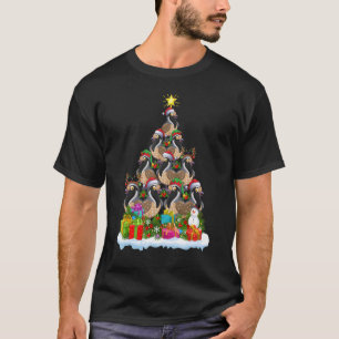 Quail Bird Xmas Holiday Quail Christmas Tree T-Shirt