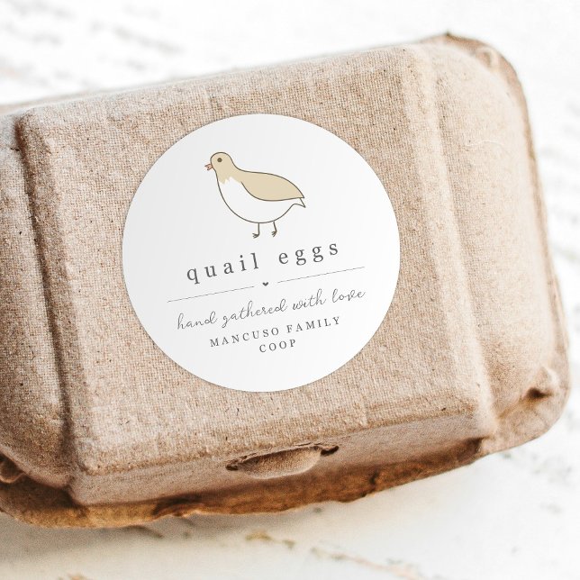 Quail Egg Carton Label Personalize for Farm, Coop (Creator Uploaded)