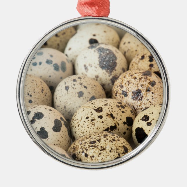 Quail Eggs Metal Tree Decoration (Front)
