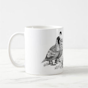 Quail Family Outing Coffee Mug