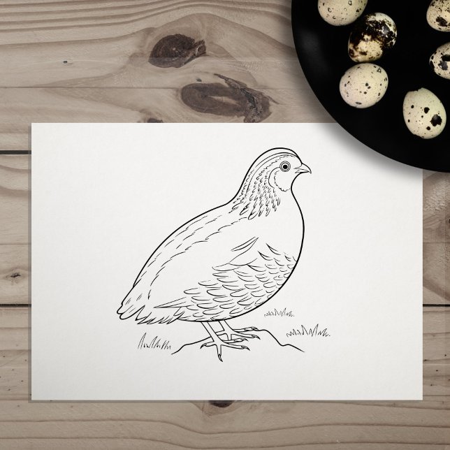 Quail Rubber Stamp (Quail Rubber Stamp)
