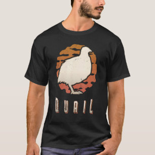 Quail Vintage Retro Classic Animal Sunset T-Shirt