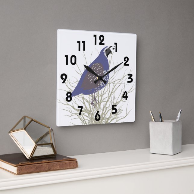 Quail Wall Clock (Office)