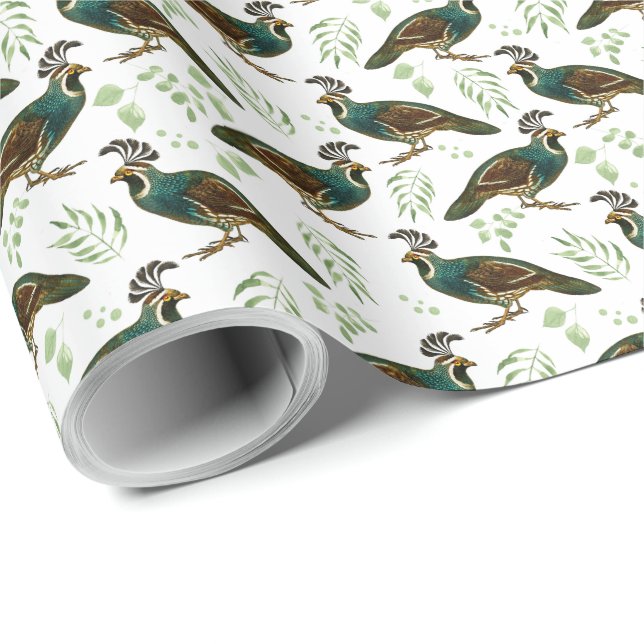 Quails Gift Wrapping Paper (Roll Corner)