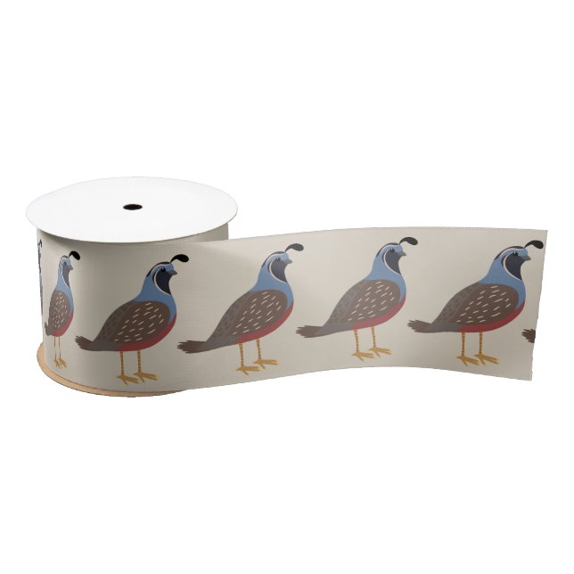 Quails Satin Ribbon (Spool)
