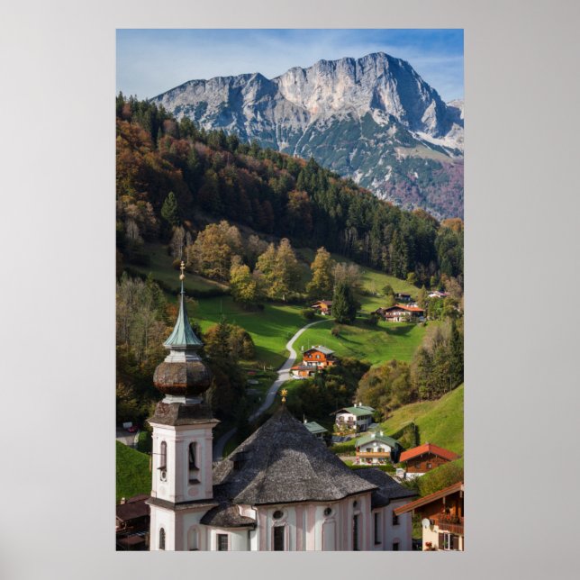 Quaint bavarian village, Germany Poster (Front)