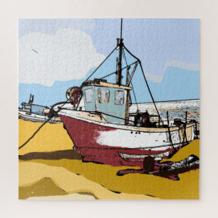 Quaint Fishing Boat Jigsaw Puzzle
