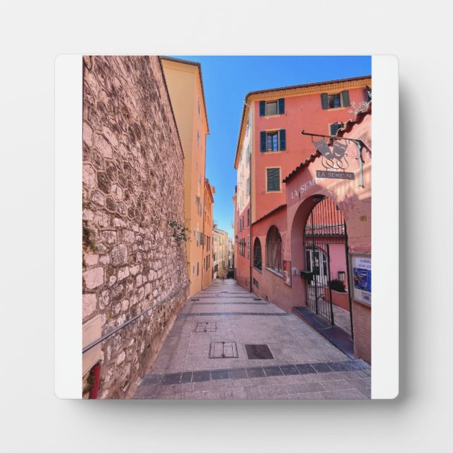 Quaint French alleys Plaque (Front)