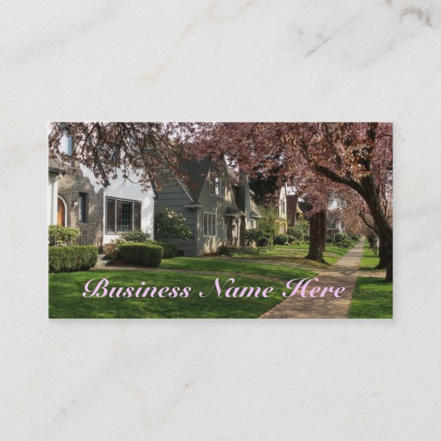 Quaint Neighbourhood Business Cards (Front)