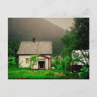 Quaint Norwegian Cottage Postcard