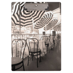 Quaint restaurant balcony, Italy Clipboard