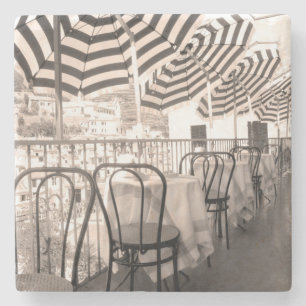Quaint restaurant balcony, Italy Stone Coaster