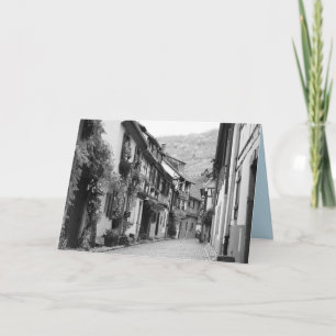 Quaint Street, Kaysersberg, France Card